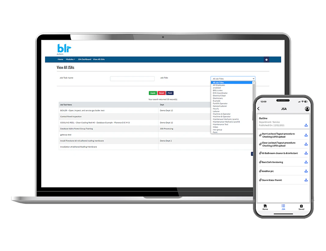 screenshot of EHS Hero